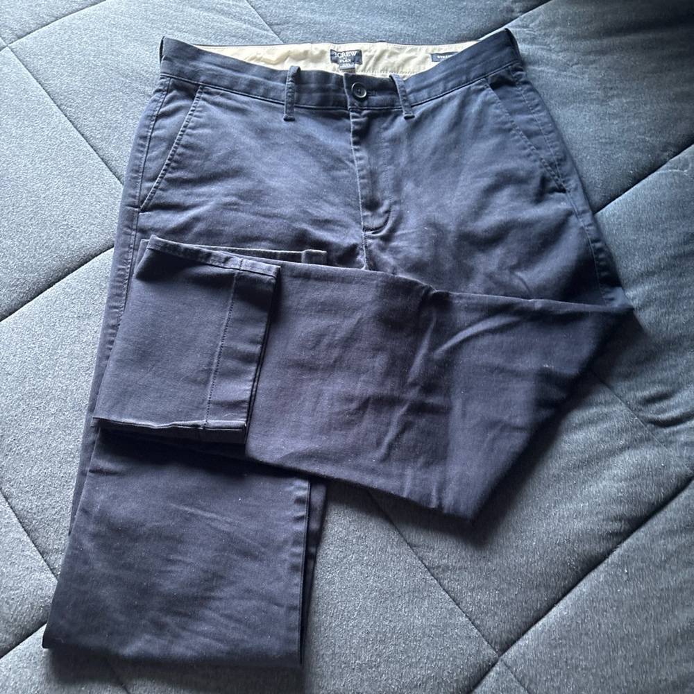 J Crew Men's Navy Chinos